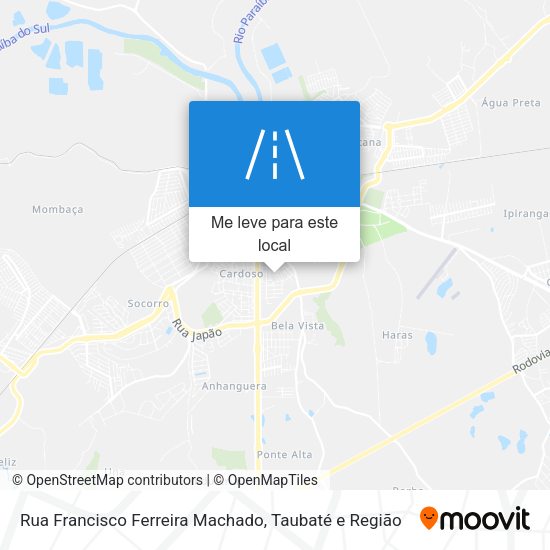 Rua Francisco Ferreira Machado mapa