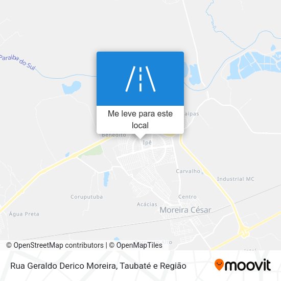 Rua Geraldo Derico Moreira mapa