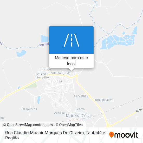 Rua Cláudio Moacir Marquês De Oliveira mapa
