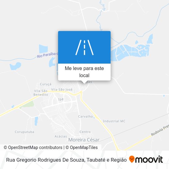 Rua Gregorio Rodrigues De Souza mapa