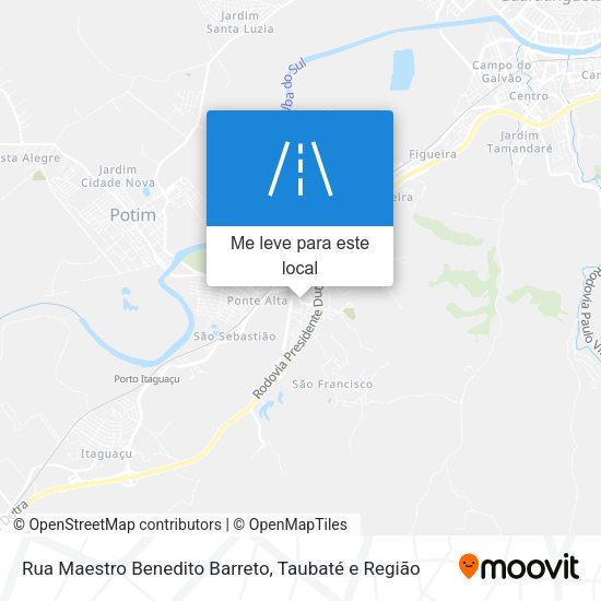 Rua Maestro Benedito Barreto mapa