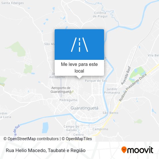 Rua Helio Macedo mapa