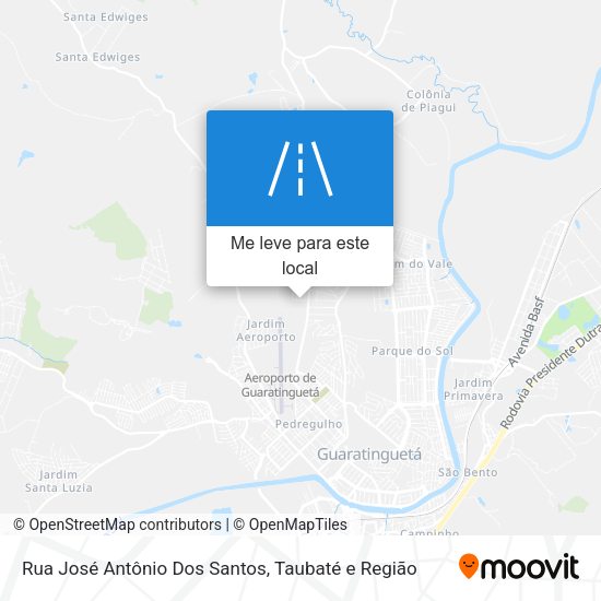 Rua José Antônio Dos Santos mapa