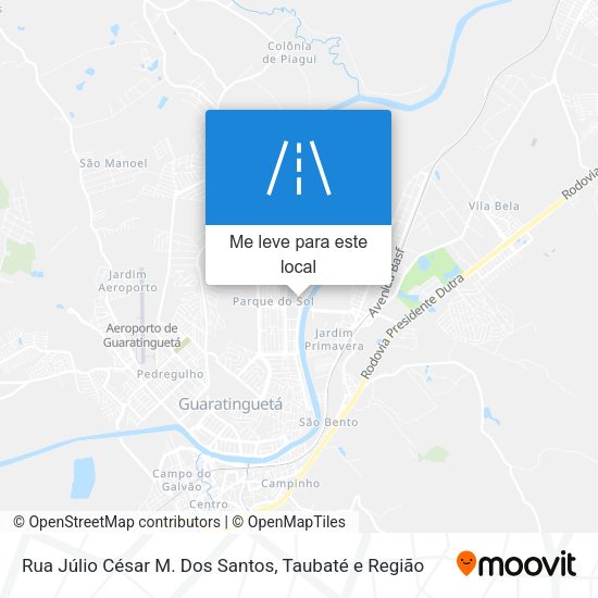 Rua Júlio César M. Dos Santos mapa
