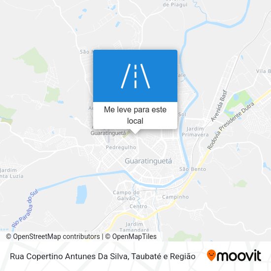 Rua Copertino Antunes Da Silva mapa