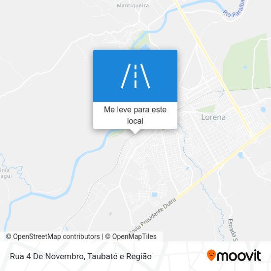 Rua 4 De Novembro mapa