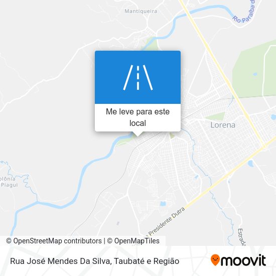 Rua José Mendes Da Silva mapa