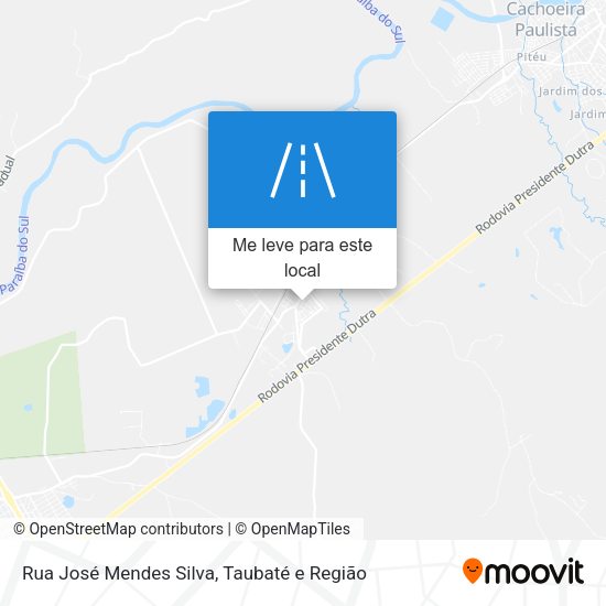 Rua José Mendes Silva mapa