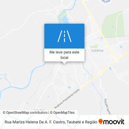 Rua Mariza Helena De A. F. Castro mapa
