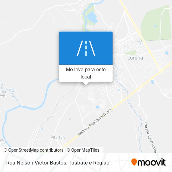 Rua Nelson Victor Bastos mapa