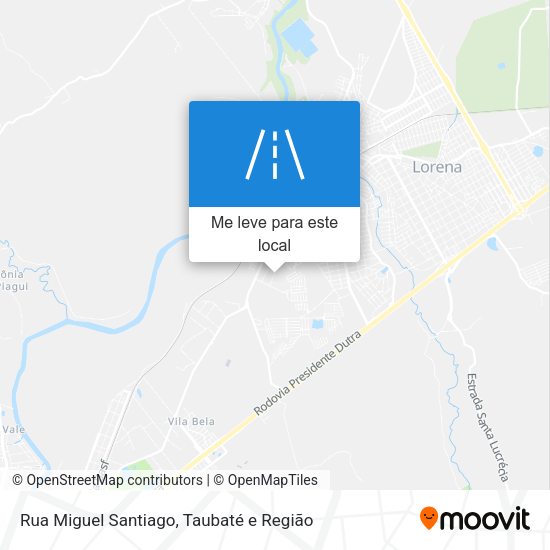 Rua Miguel Santiago mapa