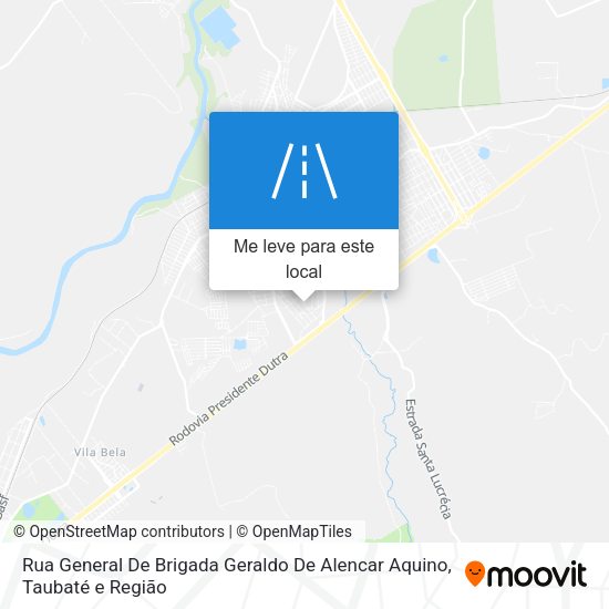 Rua General De Brigada Geraldo De Alencar Aquino mapa