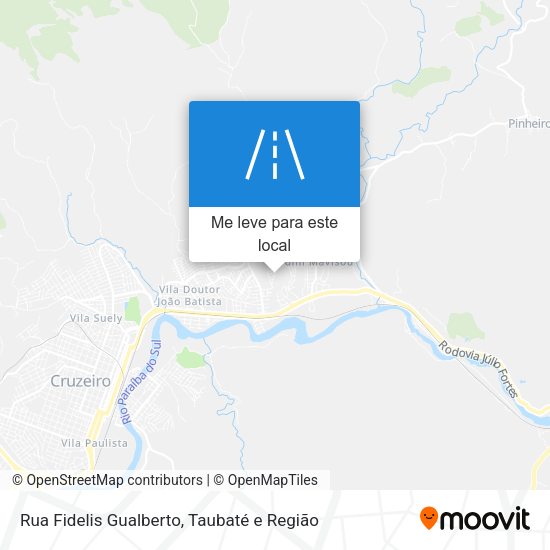 Rua Fidelis Gualberto mapa