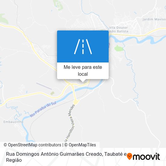 Rua Domingos Antônio Guimarães Creado mapa