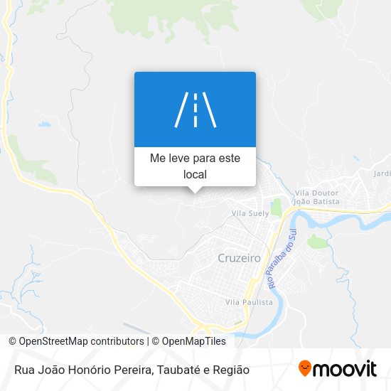 Rua João Honório Pereira mapa