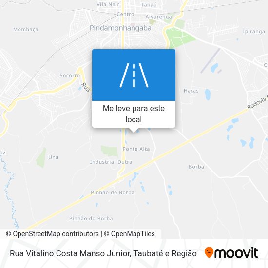 Rua Vitalino Costa Manso Junior mapa