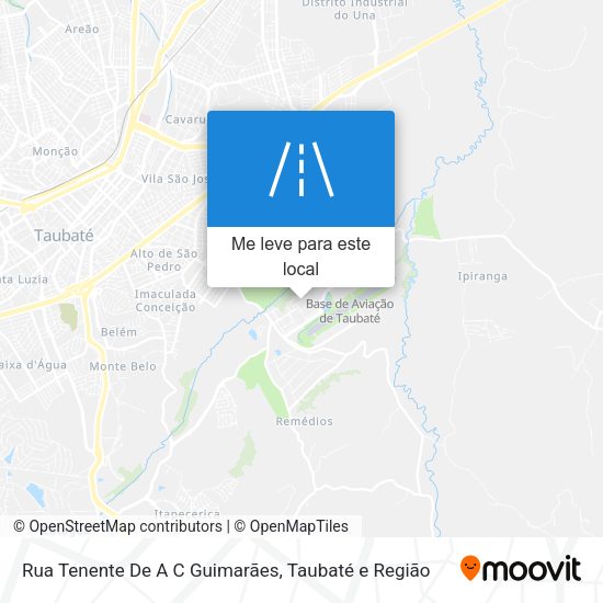 Rua Tenente De A C Guimarães mapa
