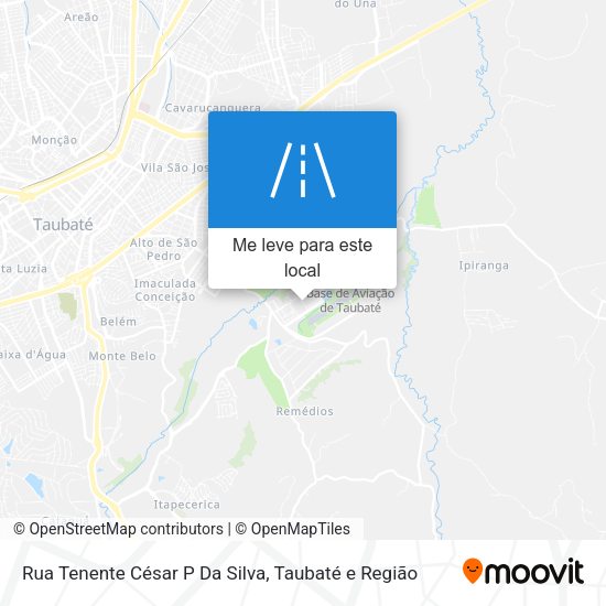 Rua Tenente César P Da Silva mapa