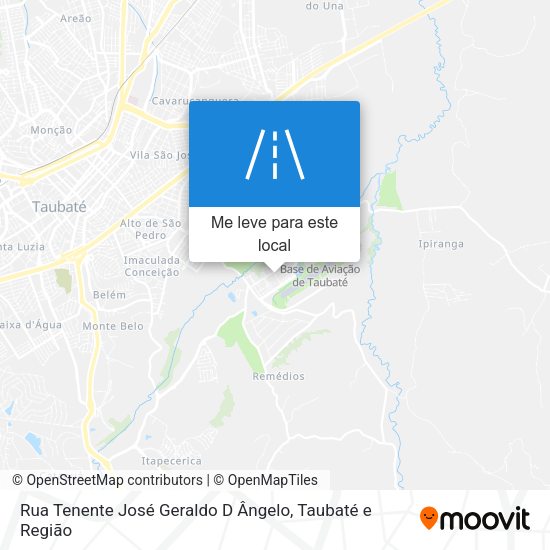 Rua Tenente José Geraldo D Ângelo mapa