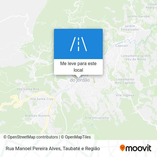 Rua Manoel Pereira Alves mapa