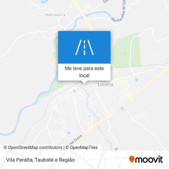 Vila Peralta mapa