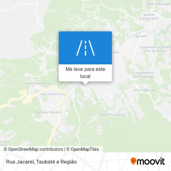 Rua Jacareí mapa