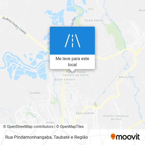 Rua Pindamonhangaba mapa