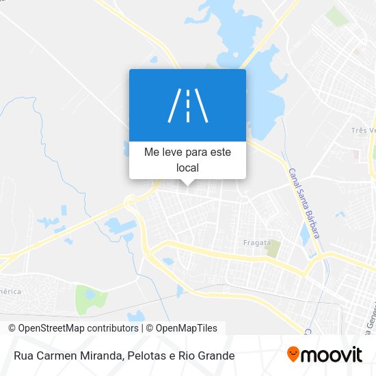 Rua Carmen Miranda mapa
