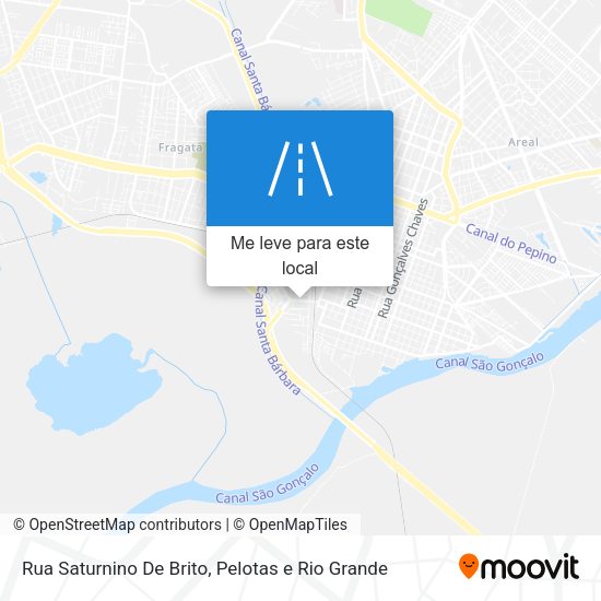Rua Saturnino De Brito mapa