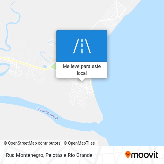 Rua Montenegro mapa