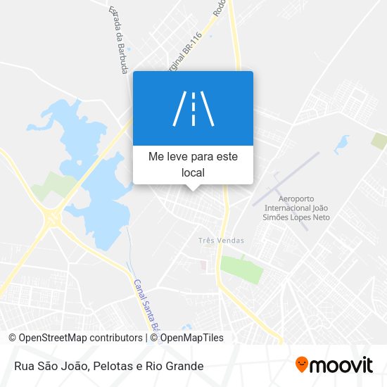 Rua São João mapa