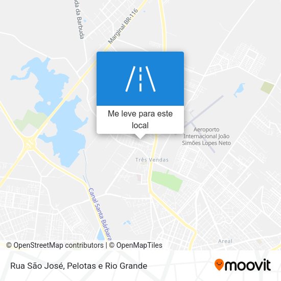 Rua São José mapa