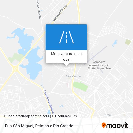 Rua São Miguel mapa