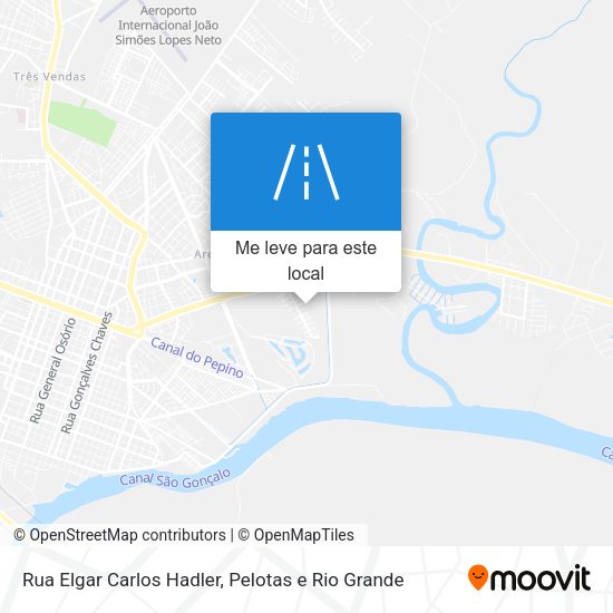 Rua Elgar Carlos Hadler mapa