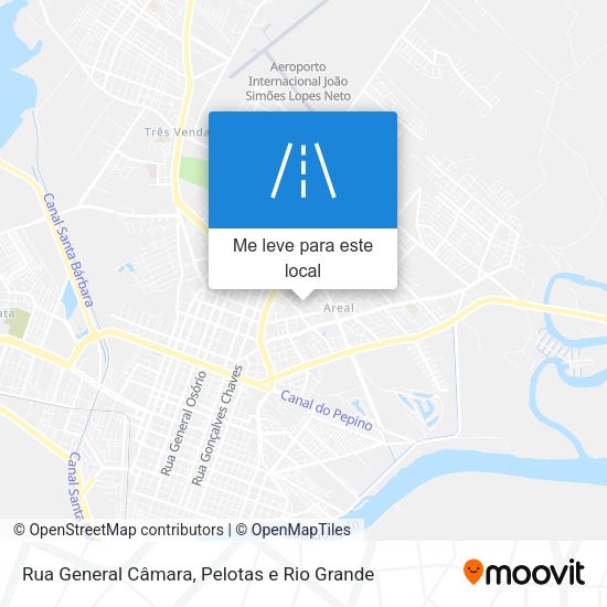 Rua General Câmara mapa