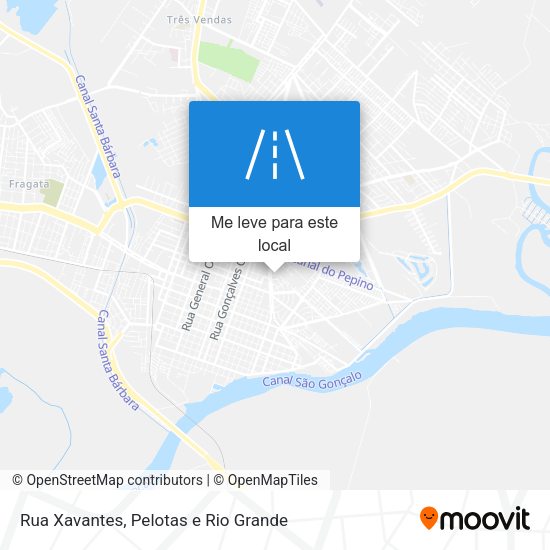 Rua Xavantes mapa