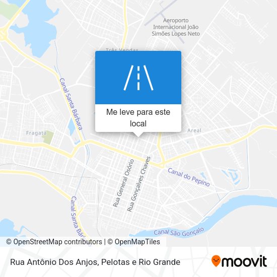 Rua Antônio Dos Anjos mapa