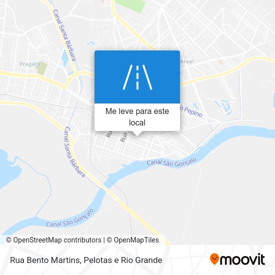 Rua Bento Martins mapa