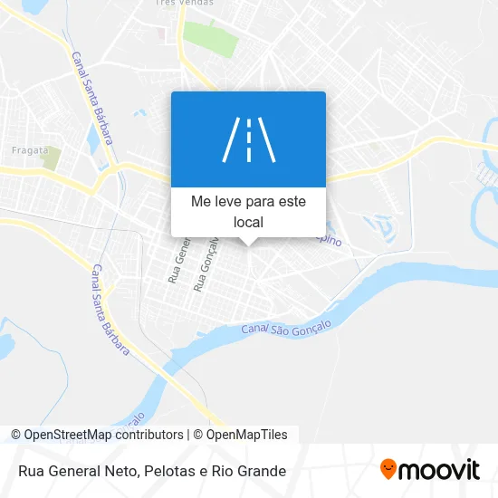 Rua General Neto mapa