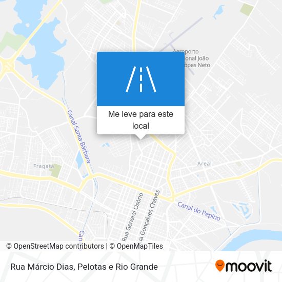 Rua Márcio Dias mapa