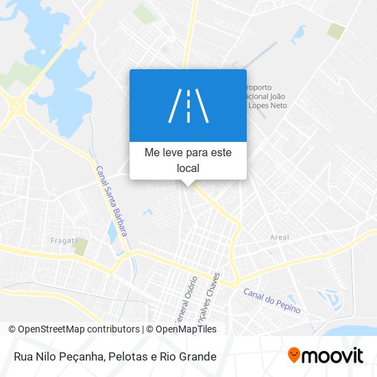 Rua Nilo Peçanha mapa