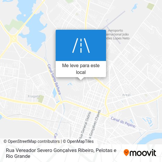 Rua Vereador Severo Gonçalves Ribeiro mapa