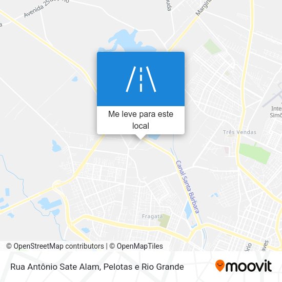 Rua Antônio Sate Alam mapa