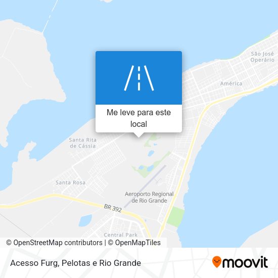 Acesso Furg mapa