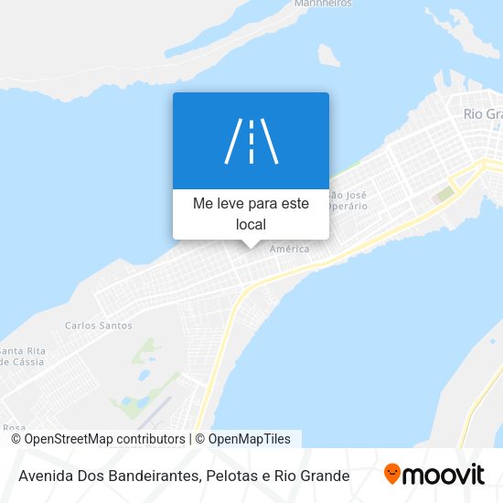 Avenida Dos Bandeirantes mapa