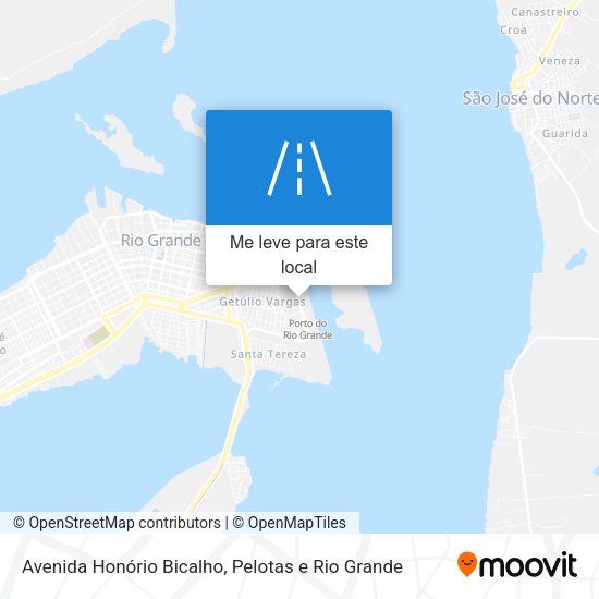 Avenida Honório Bicalho mapa