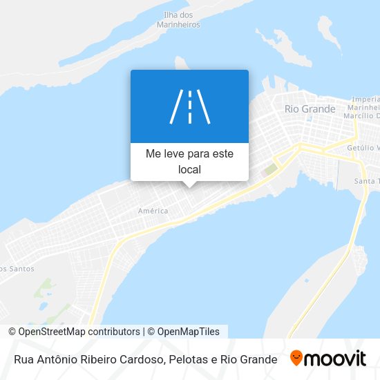 Rua Antônio Ribeiro Cardoso mapa
