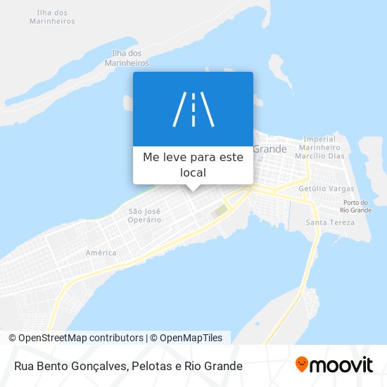 Rua Bento Gonçalves mapa