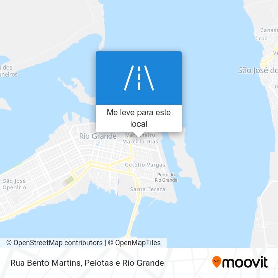 Rua Bento Martins mapa