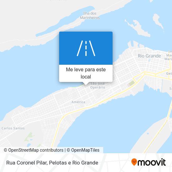 Rua Coronel Pilar mapa